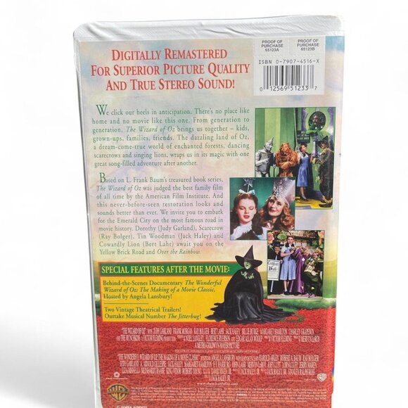 THE WIZARD OF OZ On VHS with Judy Garland - Picture 3 of 5